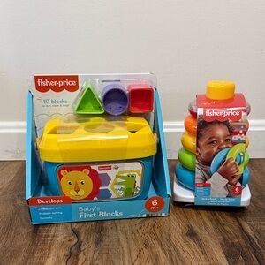 Fisher-Price Baby’s First Blocks and Ring Stacker